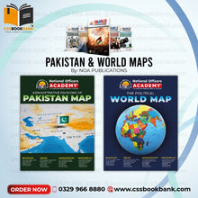 World Map & Pakistan Map - Wall Hanging Charts